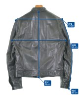 EMMETI（エンメティ）ライダース 黒 サイズ:44(S位) メンズ/2200622920023