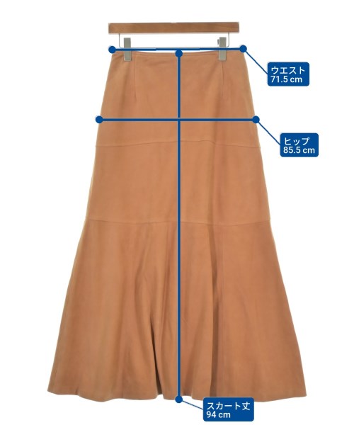 EMMETI（エンメティ）ロング・マキシ丈スカート 茶 サイズ:40(M位) レディース/2200622045351