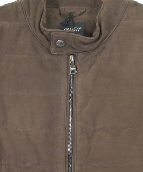 EMMETI（エンメティ）ブルゾン 茶 サイズ:50(XL位) メンズ/2200622045399