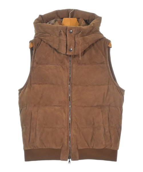 EMMETI(エンメティ)ダウンジャケット/ダウンベスト 茶 サイズ:50(XL位)/2200622045412