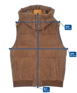 EMMETI（エンメティ）ダウンジャケット/ダウンベスト 茶 サイズ:50(XL位) メンズ/2200622045412