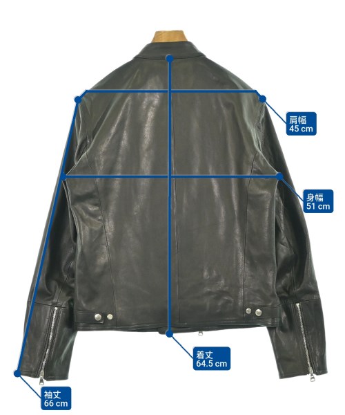 EMMETI（エンメティ）ライダース 黒 サイズ:54(XXL位) メンズ/2200622045498