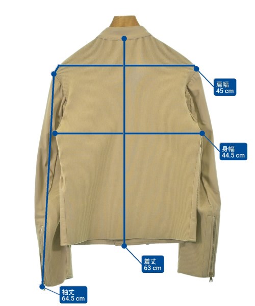 EMMETI（エンメティ）ライダース ベージュ サイズ:48(L位) メンズ/2200622045580