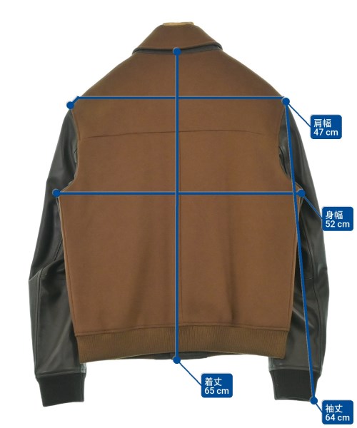 EMMETI（エンメティ）ブルゾン 茶 サイズ:48(L位) メンズ/2200622045603