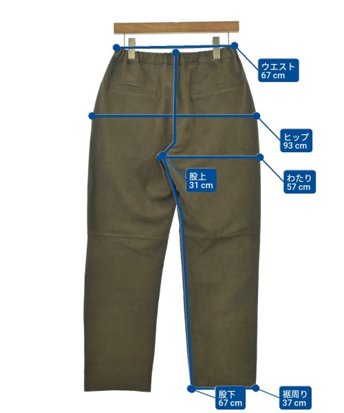 EMMETI（エンメティ）スラックス カーキ サイズ:48(L位) メンズ/2200622046136