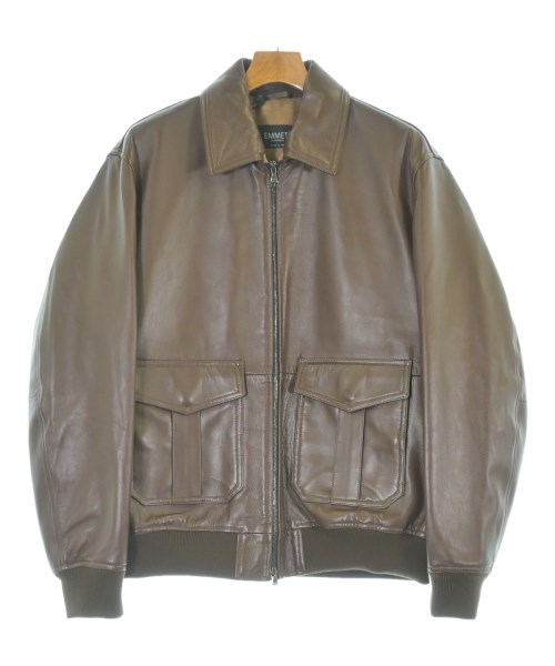 EMMETI(エンメティ)ライダース 茶 サイズ:50(XL位)/2200622046143