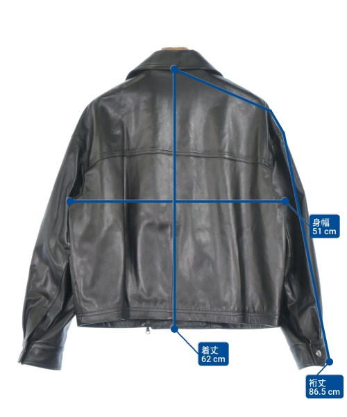 EMMETI（エンメティ）ライダース 黒 サイズ:44(S位) メンズ/2200633857189