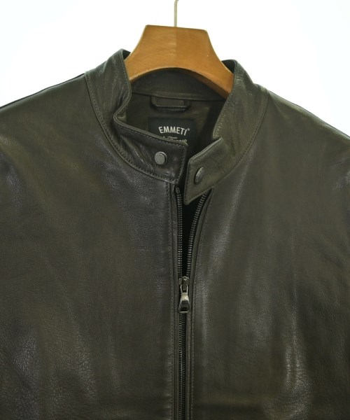 EMMETI（エンメティ）ライダース 茶 サイズ:50(XL位) メンズ/2200633858483