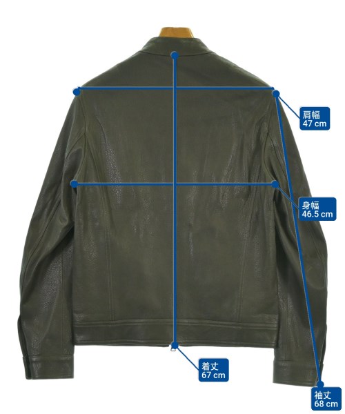 EMMETI（エンメティ）ライダース 茶 サイズ:46(M位) メンズ/2200633858506