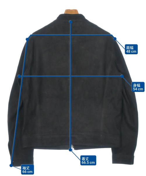 EMMETI（エンメティ）ライダース 黒 サイズ:52(XXL位) メンズ/2200633858582