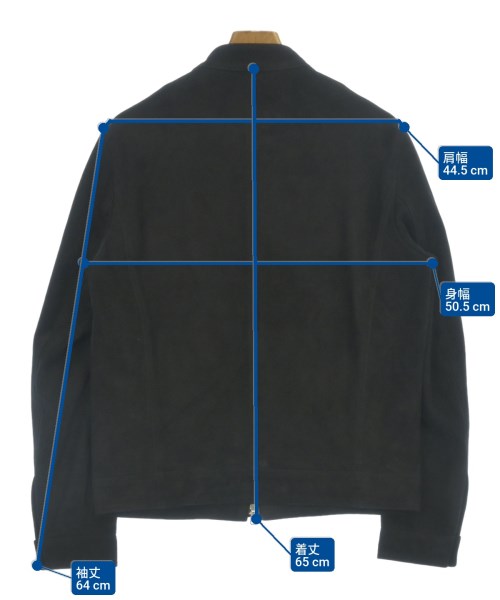 EMMETI（エンメティ）ライダース 黒 サイズ:48(L位) メンズ/2200633858605