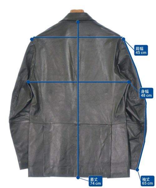 EMMETI（エンメティ）テーラードジャケット 黒 サイズ:46(M位) メンズ/2200633859800