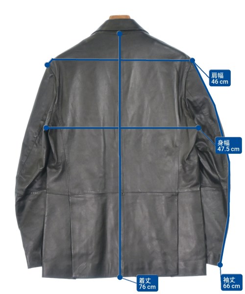 EMMETI（エンメティ）テーラードジャケット 黒 サイズ:48(L位) メンズ/2200633859817