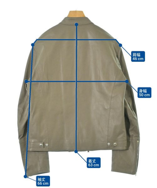EMMETI（エンメティ）ライダース ベージュ サイズ:50(XL位) メンズ/2200633859848