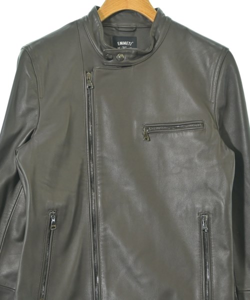 EMMETI（エンメティ）ライダース 茶 サイズ:44(S位) メンズ/2200633859886