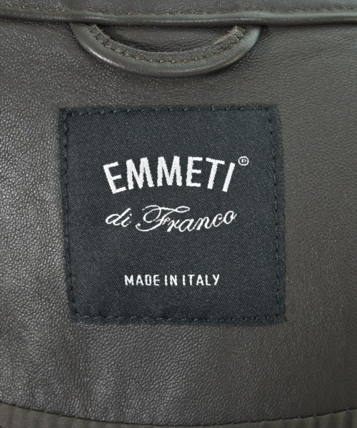 EMMETI（エンメティ）ライダース 茶 サイズ:50(XL位) メンズ/2200633859893