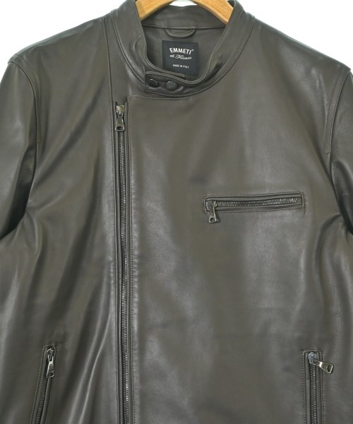 EMMETI（エンメティ）ライダース 茶 サイズ:50(XL位) メンズ/2200633859893