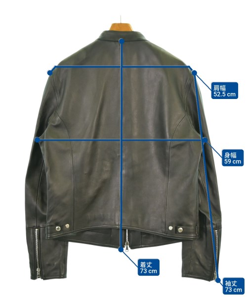 EMMETI（エンメティ）ライダース 黒 サイズ:52(XXL位) メンズ/2200644171014