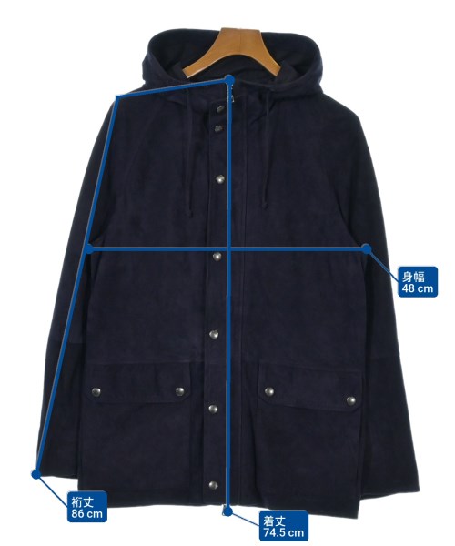 EMMETI（エンメティ）ライダース 紺 サイズ:46(M位) メンズ/2200644271042