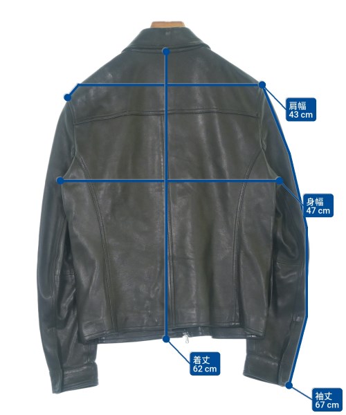 EMMETI（エンメティ）ライダース 黒 サイズ:46(M位) メンズ/2200621794014