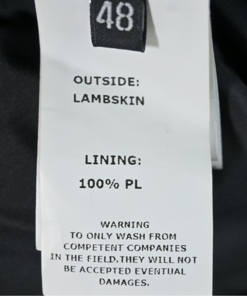 EMMETI（エンメティ）ライダース 黒 サイズ:48(L位) メンズ/2200613947015