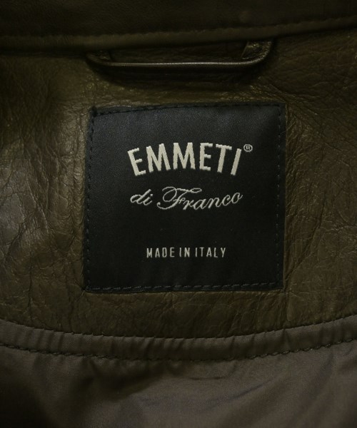 EMMETI（エンメティ）ライダース 茶 サイズ:42(XS位) メンズ/2200625286034