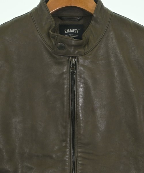 EMMETI（エンメティ）ライダース 茶 サイズ:42(XS位) メンズ/2200625286034