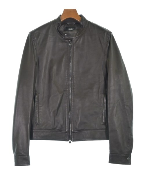 EMMETI（エンメティ）ライダース 茶 サイズ:50(L位) メンズ/2200629899018