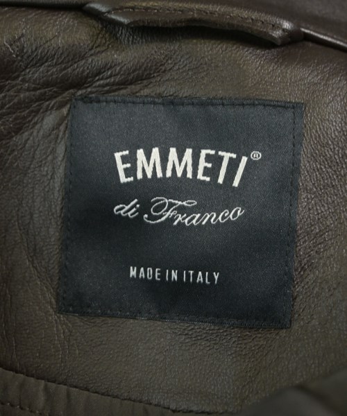 EMMETI（エンメティ）ライダース 茶 サイズ:50(L位) メンズ/2200629899018