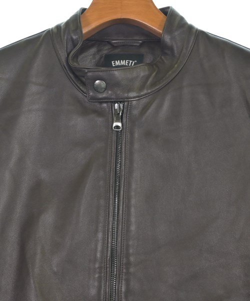 EMMETI（エンメティ）ライダース 茶 サイズ:50(L位) メンズ/2200629899018