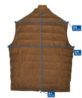 EMMETI（エンメティ）ダウンジャケット/ダウンベスト 茶 サイズ:48(L位) メンズ/2200632708024