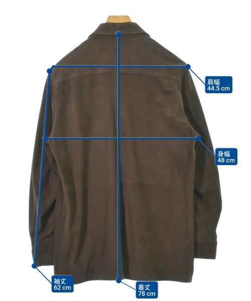 EMMETI（エンメティ）ブルゾン 茶 サイズ:48(L位) メンズ/2200632708246