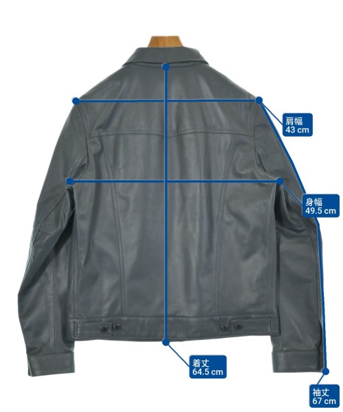 EMMETI（エンメティ）ライダース グレー サイズ:50(XL位) メンズ/2200632708277