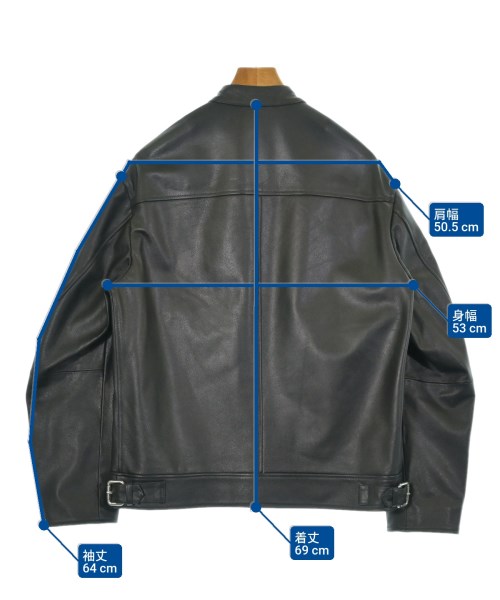 EMMETI（エンメティ）ライダース 黒 サイズ:48(L位) メンズ/2200632708314