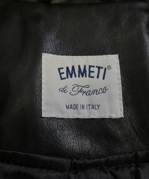 EMMETI（エンメティ）ライダース 黒 サイズ:46(M位) メンズ/2200632708321