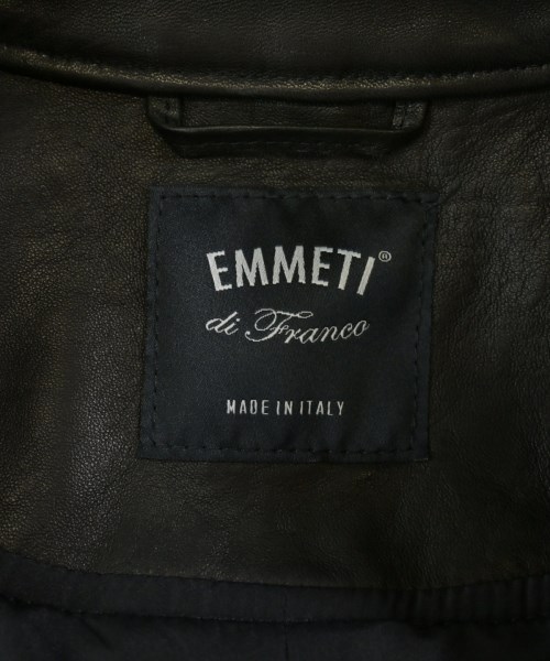 EMMETI（エンメティ）ライダース 黒 サイズ:44(S位) メンズ/2200632708390