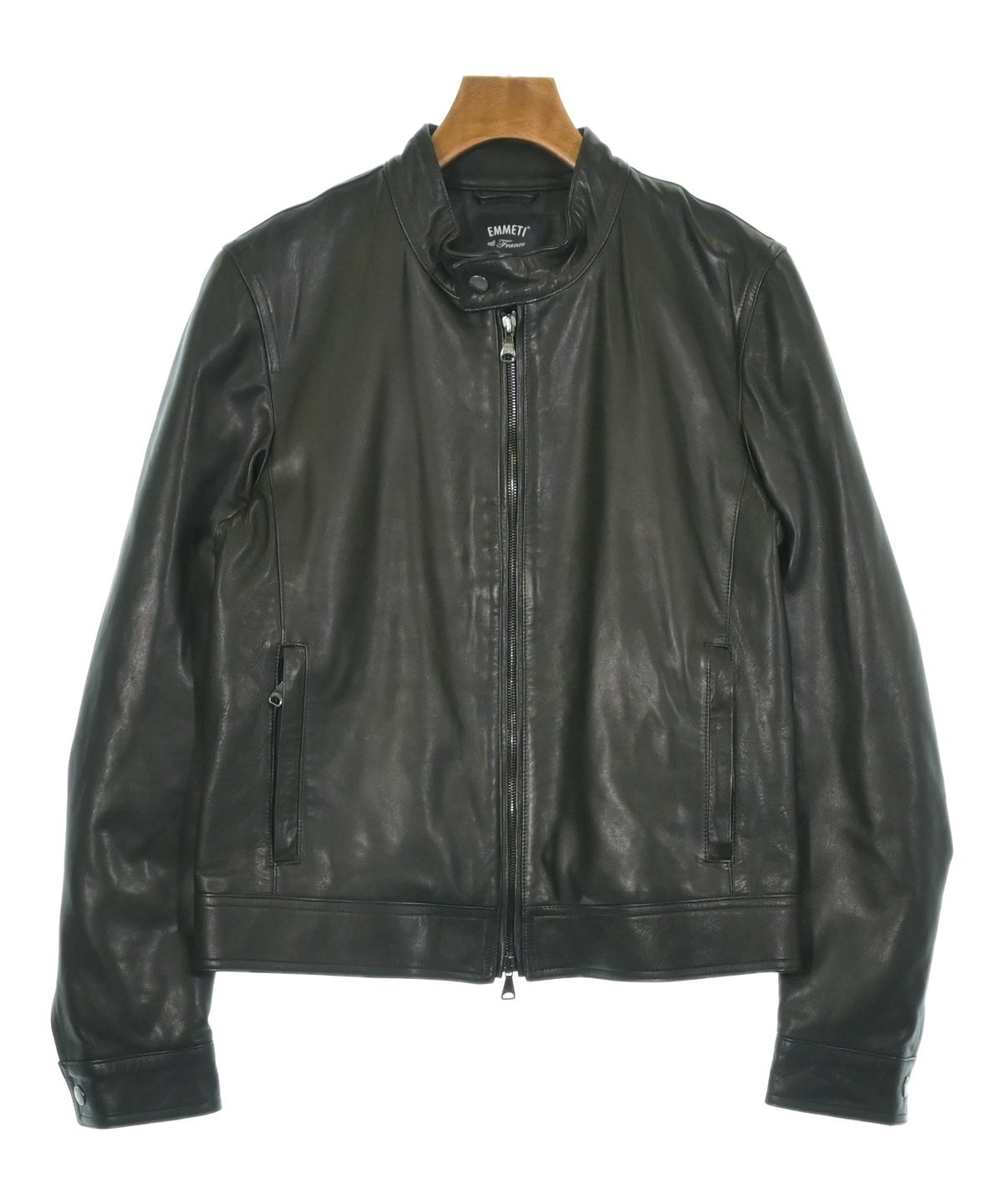 たかボー】美品値下不可 EMMETI シングルライダース サイズ44 EMMETI