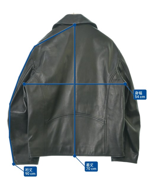 EMMETI（エンメティ）ライダース 黒 サイズ:48(L位) メンズ/2200632708406