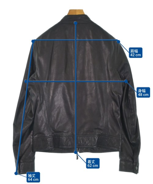 EMMETI（エンメティ）ライダース 黒 サイズ:46(M位) メンズ/2200634259029