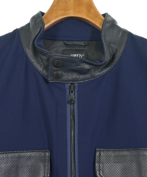 EMMETI（エンメティ）ライダース 紺 サイズ:52(XXL位) メンズ/2200582844155