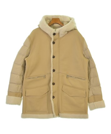 EMMETI（エンメティ）ムートンコート ベージュ サイズ:50(XL位) メンズ