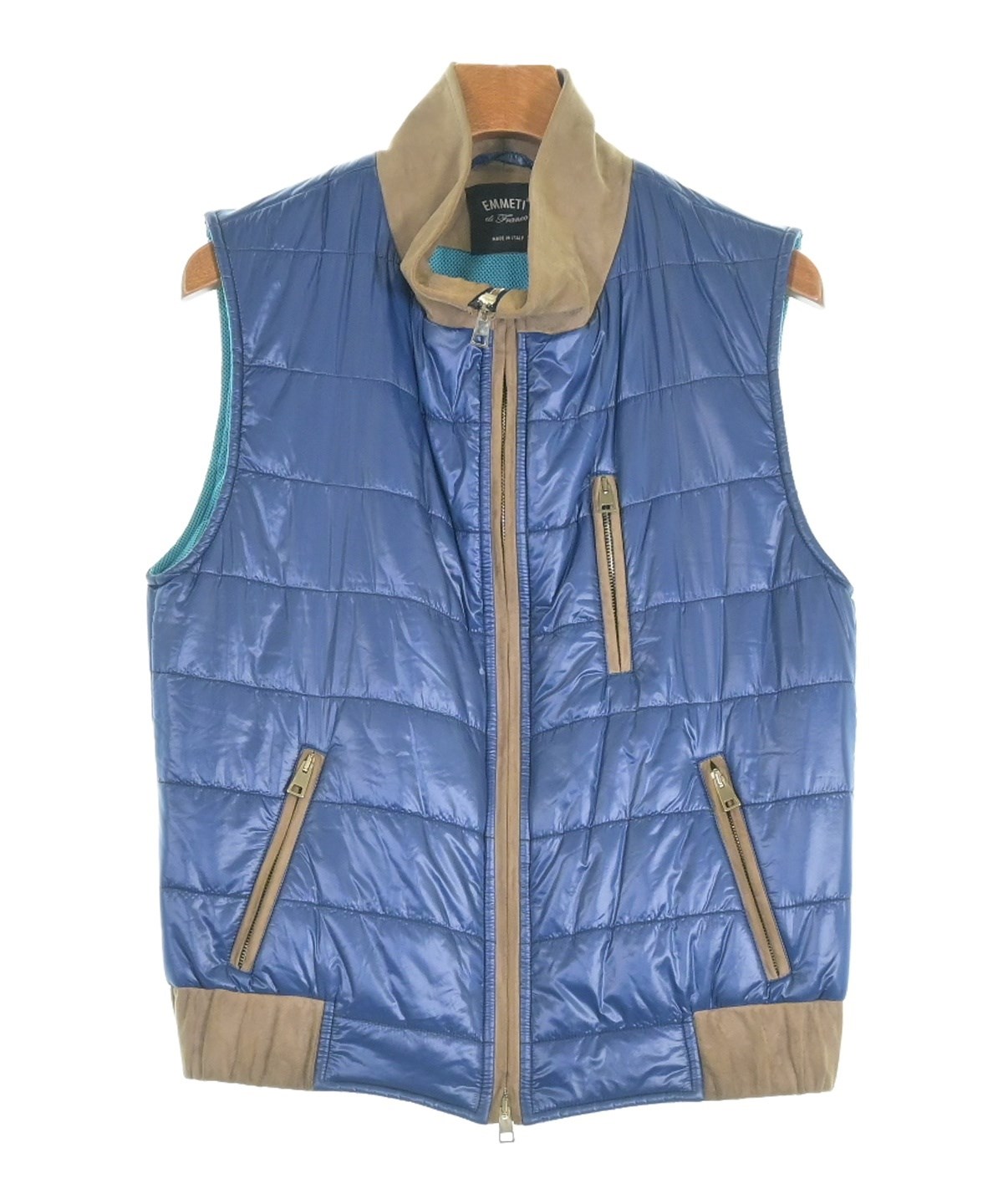 EMMETI（エンメティ）ダウンジャケット/ダウンベスト 青 サイズ