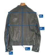 EMMETI（エンメティ）ライダース 黒 サイズ:44(S位) メンズ/2200596989231