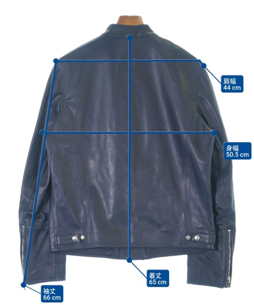 EMMETI（エンメティ）ライダース 紺 サイズ:48(L位) メンズ/2200672629013