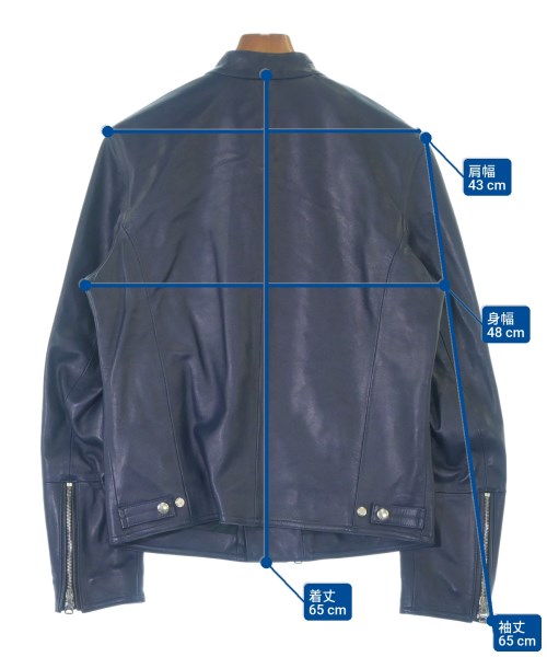 EMMETI（エンメティ）ライダース 紺 サイズ:46(M位) メンズ/2200672629020