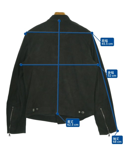 EMMETI（エンメティ）ライダース 黒 サイズ:46(M位) メンズ/2200672629044