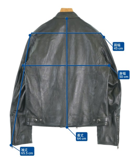 EMMETI（エンメティ）ライダース 黒 サイズ:50(XL位) メンズ/2200672629075