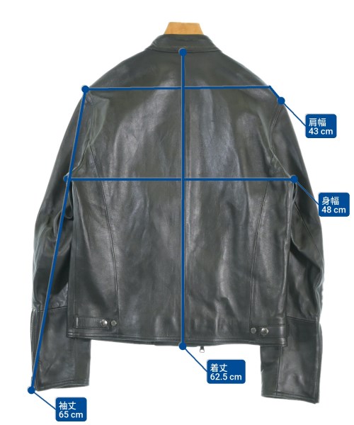 EMMETI（エンメティ）ライダース 黒 サイズ:48(L位) メンズ/2200672629082