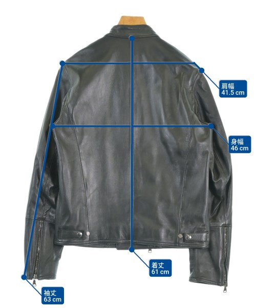 EMMETI（エンメティ）ライダース 黒 サイズ:46(M位) メンズ/2200672629099