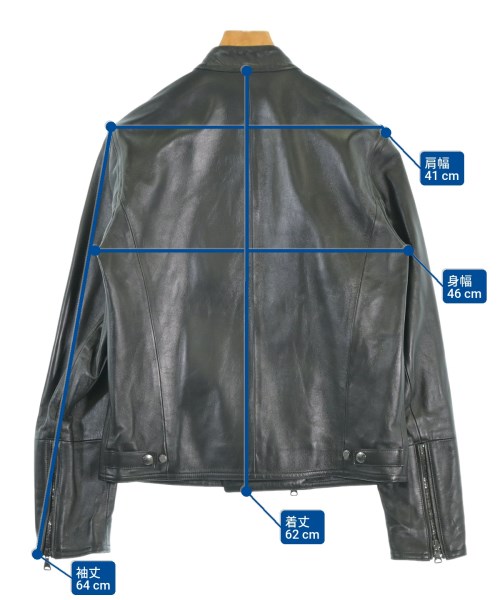 EMMETI（エンメティ）ライダース 黒 サイズ:46(M位) メンズ/2200672629105